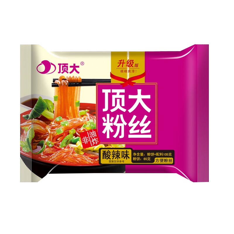 顶大酸辣味即食方便粉丝
