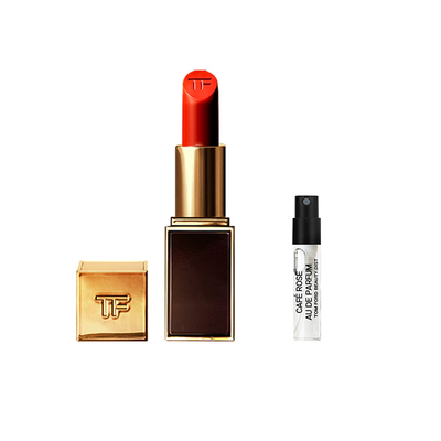 TF汤姆福特黑管口红水感缎光