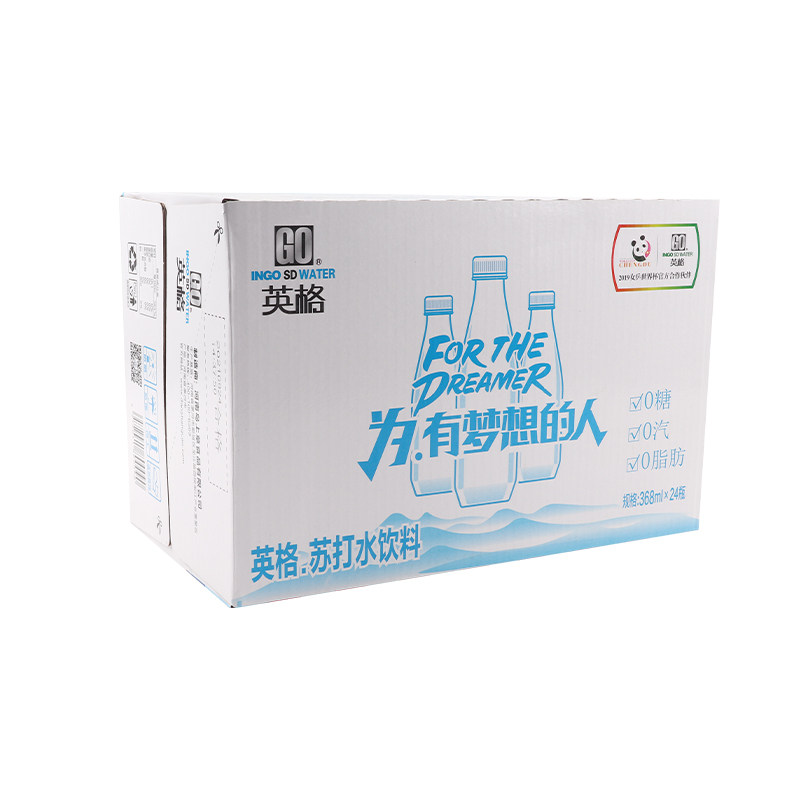 英格梦想原味苏打水饮料368ml*24瓶装无汽整箱包邮
