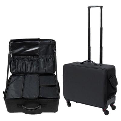 专业跟妆师化妆箱拉杆化妆包大容量收纳箱行李箱美甲纹绣工具箱