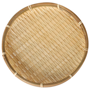 竹编茶点盘小竹篮馒头筐收纳筐水果篮子迷你工艺品簸箕托盘复古