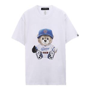 DANNYBEAR清爽透气小熊棉T恤男女轻奢棉休闲情侣款DJY5885001-12