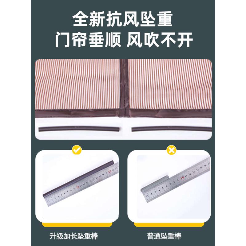 金刚网防蚊门帘夏季家用高档磁吸磁铁纱门自装自粘纱窗网大门纱网