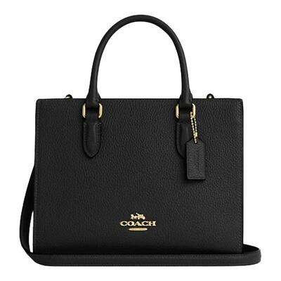 COACH/蔻驰官方 奥莱款女士Maggie皮质单肩斜挎手提包托特包CY668