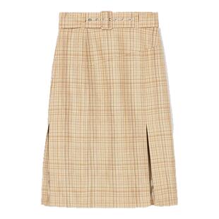 IT 3.1 Phillip Lim女装格纹半身裙新品复古气质开叉半裙002LVPXK