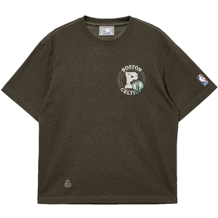 杰克琼斯NBA联名款凯尔特人队男装休闲百搭纯棉圆领短袖T恤春季