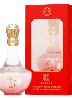 金六福50.8度兼香型纯粮食白酒