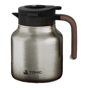 TOMIC特美刻纯钛壶保温焖茶壶温度显示钛茶隔大容量家用1000ml