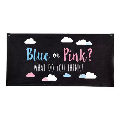 新品 性别揭示男孩女孩气球袋gender reveal he or she