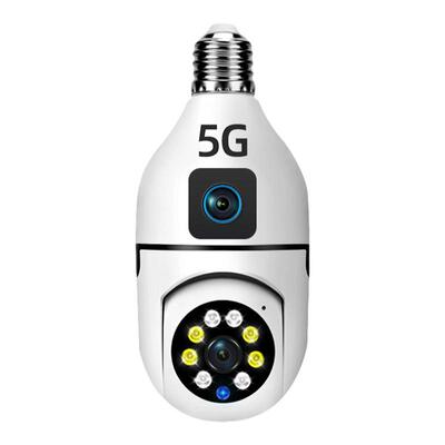 灯座灯头式监控摄像头家用360全景高清夜视无线手机4g远程摄影头