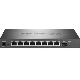 普联TP-LINK TL-SE2109 1光8电2.5G云管理交换机万兆光口SFP+端口汇聚镜像链路聚合网管远程VLAN网络监控QoS