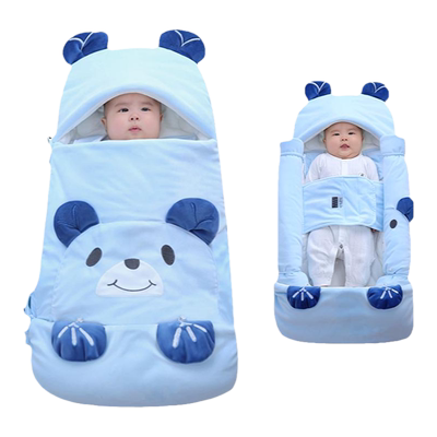 婴儿抱被加厚睡袋宝宝秋冬防踢被