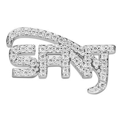 GB嘻哈SFNT同款满钻美式街头耳钉