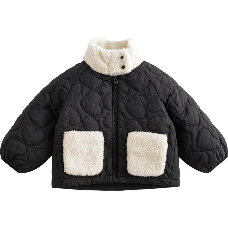 [三防]马克珍妮女童宽松时尚绗棉外套儿童棉服宝宝冬装新款241227