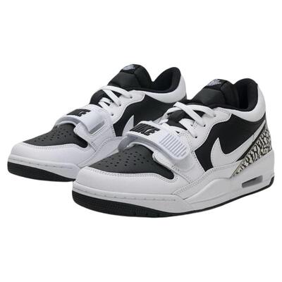 乐积运动 JORDAN LEGACY AJ312 黑白 复古低帮篮球鞋 CD7069-111