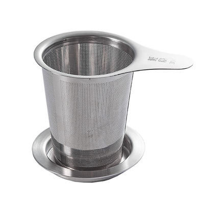 班意不锈钢双托加厚过滤懒人茶漏