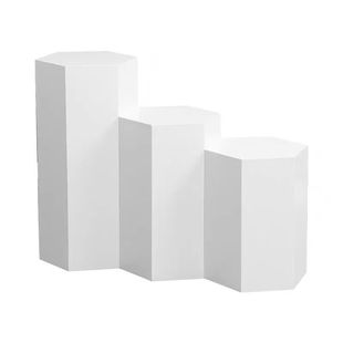 木制烤漆展示柜六边形展示台智能锁净水器展台方形六角定做发光台