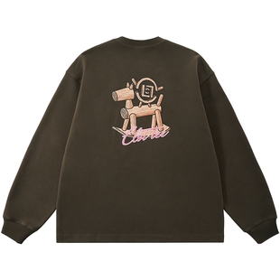 【CLOTTEE by CLOT】马上有钱印花长袖T恤微磨毛亲肤榫卯系列