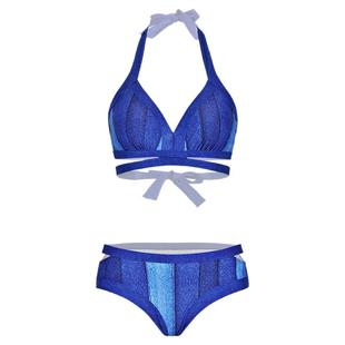 sisia欧美比基尼泳衣女夏大胸钢托聚拢小胸性感温泉海边分体泳装