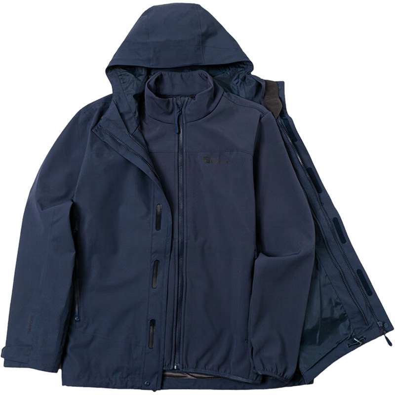 Jack wolfskin/狼爪正品软壳男士三合一冲锋衣5118356-C0412