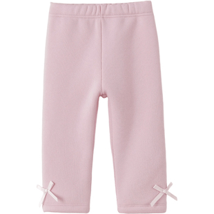 [加绒加厚]马克珍妮女童立体蝴蝶结弹力打底裤宝宝裤子冬装551336