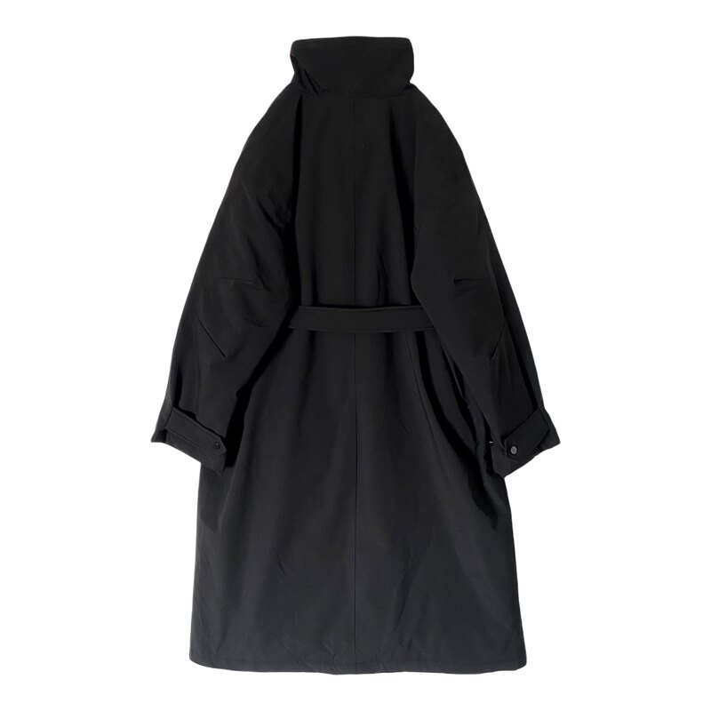 立领风衣羽绒服女25新款系带收腰