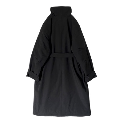 立领风衣羽绒服女25新款系带收腰