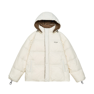 GOGOSOON加厚羽绒服男新款2025冬季帽子可拆卸90白鸭绒青少年撞色