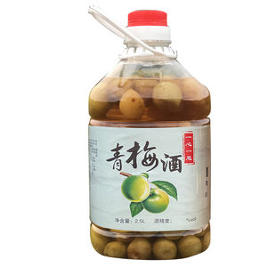 梅子酒农家自酿 15度诏安青梅酒米酒浸泡5斤桶装低度酸梅酒水果酒