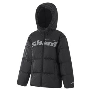 李宁羽绒服男童拒水御寒2026年秋冬新款宽松个性保暖舒适连帽外套