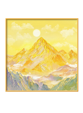 【背靠金山】招财进宝客厅挂画
