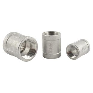 304/316 内螺纹丝口直通有边管箍束接外接头PT/NPT2分4分1寸1.2寸