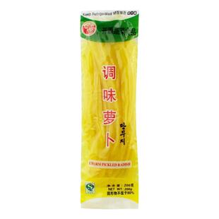 长源寿司萝卜条小包装200g*3袋调味萝卜酸甜脆紫菜包饭食材大根条