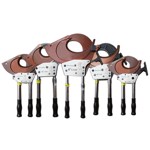 长信棘轮式电缆剪J40J95齿轮剪线钳电缆剪刀电缆断线钳钢绞线缆剪