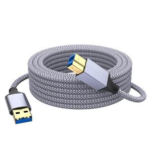 魅成3.0USB快速传输数据线转方口打印机接电脑显示器连接上行线硬盘盒加长3米5米移动盘盒光驱动