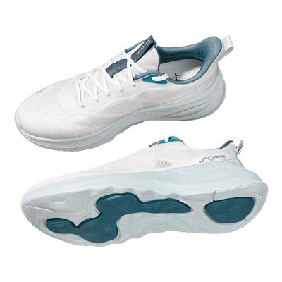 李宁Soft go2代休闲鞋2025夏季新款舒适网面透气运动鞋男AGLV091