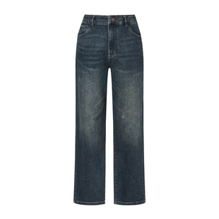 POLOWALK男式牛仔裤2025秋冬裤新品经典复古蓝直筒牛仔长裤子男