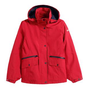 伦敦雾秋冬新款女装夹克立领可脱卸帽短款休闲通勤户外商务外套女