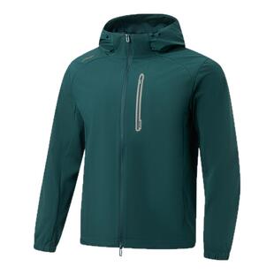 李宁外套男春季新品健身跑步长袖上衣连帽夹克防风服梭织运动风衣