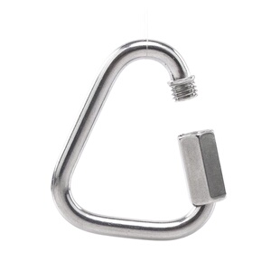 304不锈钢快速接环连接环跑道扣梅龙锁攀岩登山扣 M3.5/4/5/6/7/8