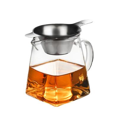 耐热高硼硅玻璃公道杯送茶巾