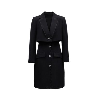 v区绫致Couture Made连衣裙女25春夏条纹外套针织条纹拼接套装