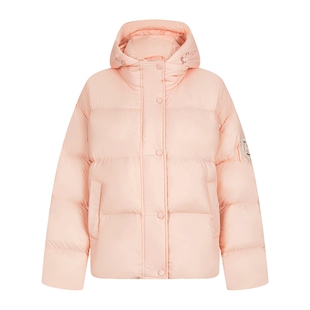 秋水伊人时尚短款面包服2025年冬季新款女气质通勤连帽设计羽绒服