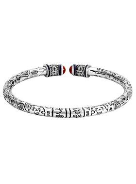 足银手镯吉言鎏彩男款民族风