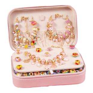 儿童串珠手链新年生日礼物女童手工diy女孩子的玩具礼品8首饰材料