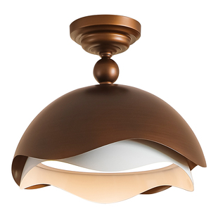 卧室吸顶灯中古奶油风现代简约主卧书房灯饰法式全光谱护眼灯具