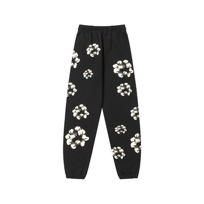 FOG高街DENIM TEARS木棉花发泡印花卫裤潮牌美式高街宽松运动长裤