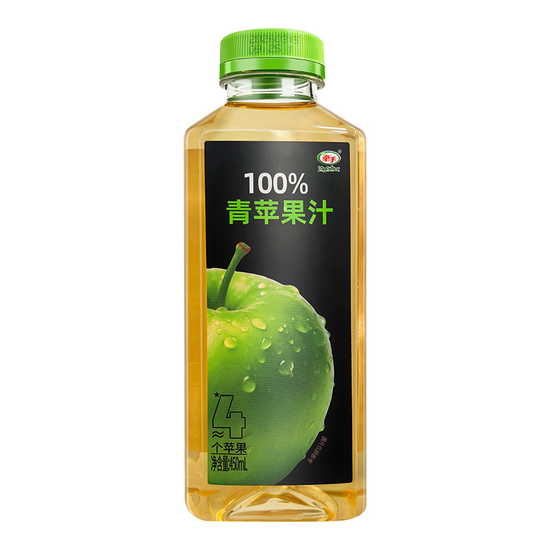 牵手果蔬汁饮料450ml青苹果100%果汁