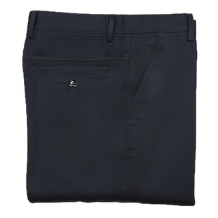 虎都男士加绒休闲裤中年直筒弹力男裤高腰宽松爸爸长裤子冬季厚款