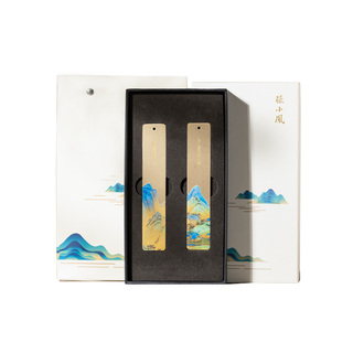 张小凤千里江山铜书签精致金属古典中国风小学生文创国风古风礼盒礼物送礼纪念品文创高颜值创意黄铜教师